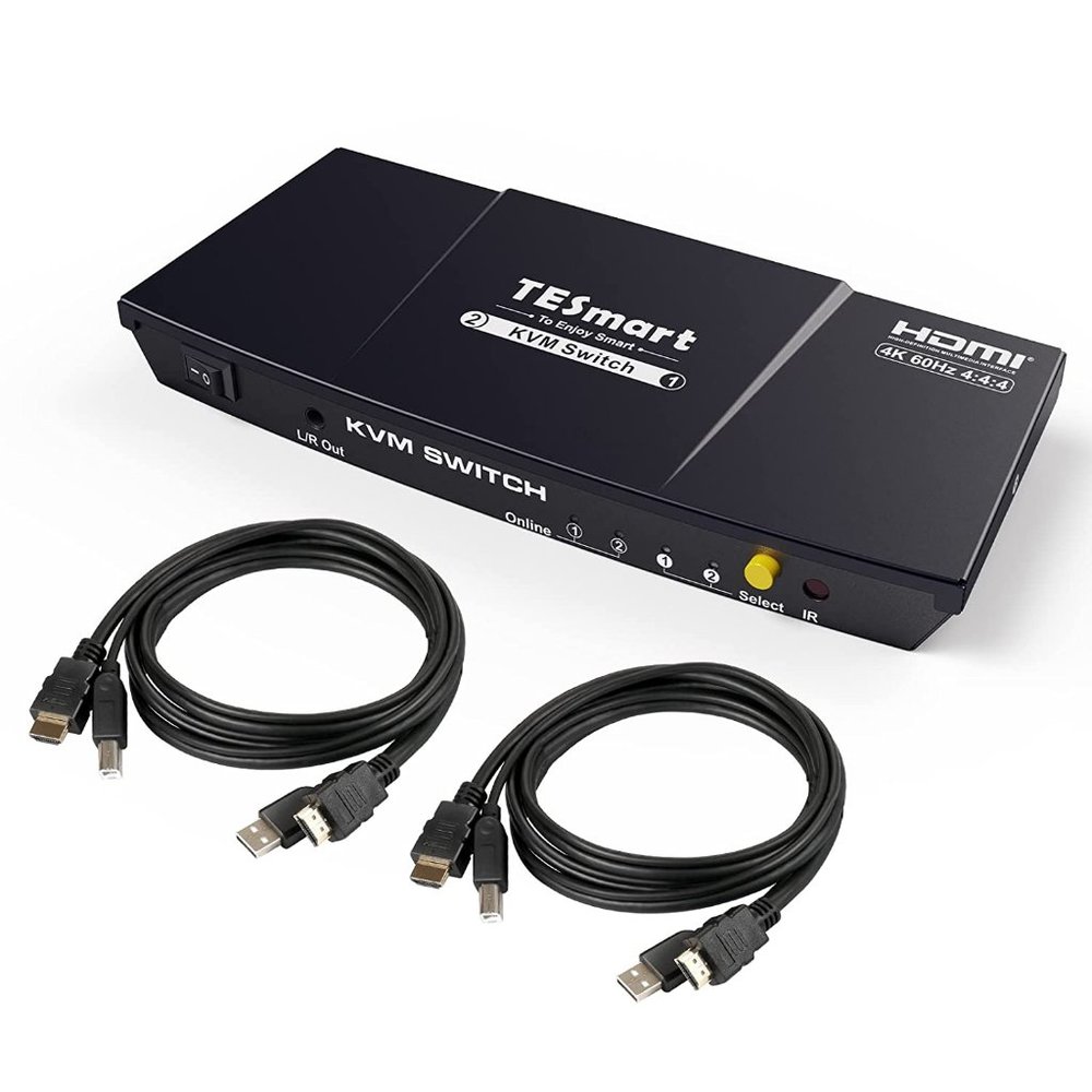 *New (Reg. $220)* TESmart 2x1 HDMI KVM Switch